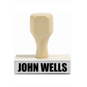 Custom Rubber Stamp with Handle